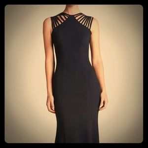 Dress The Population “Harlow” black gown “sz 10”